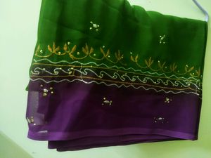 Green Colour Saree💚💚