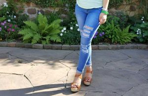 Jeans👖 ✨Stylish and 💙 Trendy Blue Ripped Jeans