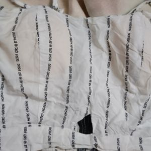 (Co-ord)Pinstripe Padded Top &amp; Flare Pant