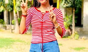 Red Stripped Top ❤️#Studio