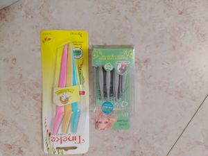 Combo Pack Of Plucker And Face Razor