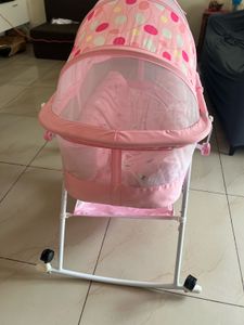 Pink Baby Bassinet