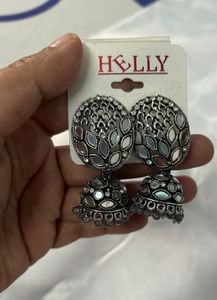 oxidized Jhumka Earrings