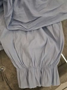 Blue Off-the-Shoulder Top