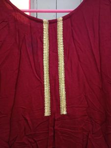 Elegant Maroon Kurta Set