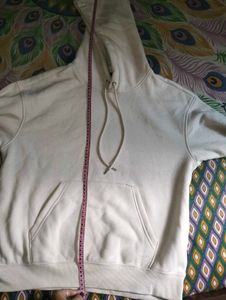 H&amp;M Loose Fit Beige Hoodie Unisex