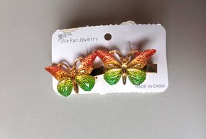 Butterfly Hair Clips - Set of 2