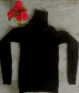 Black Turtleneck Sweater