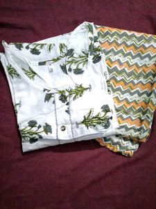Printed Cotton Suit Set