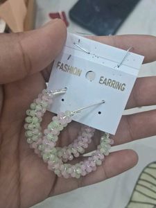 Beaded Hoop Earrings