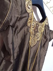 Coffee Brown Anarkali Model....