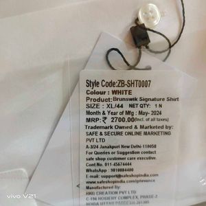 Brunswik Signature White Shirt - XL/44