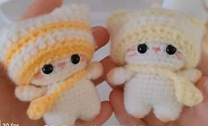 Crochet Cat Keychain
