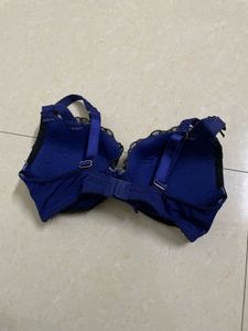 Vintage Elegant Imported Blue Lace Bra