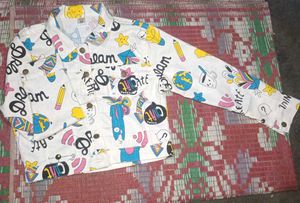 Fun Print girl's Denim Jacket