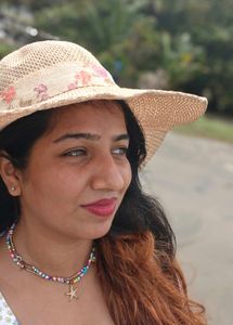 Goan Straw Hat/ Or White Wrap top/ Bead Necklace