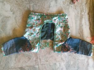 Green Lace Border Saree