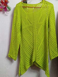 Crochet Lime green Top