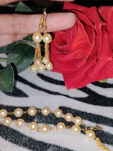 Elegant Pearl Necklace Set