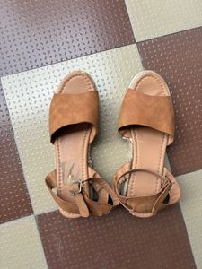 Brown Espadrille Sandals - Size 41