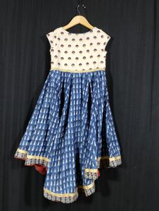 Biba Multicolor Embroidery Printed Umbrella Kurti
