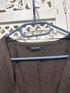 🎀OG Vero Moda Brown V-Neck Top D