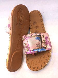 Beautiful Floral Casual Flats For Women...new Pair...Size-37-41