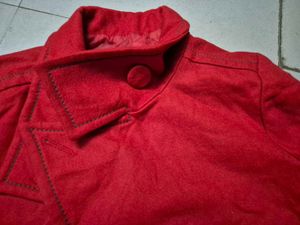 Red Cropped Jacket