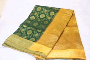 Green & Gold Banarasi Saree