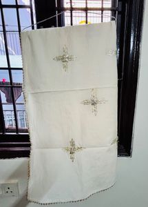Elegant Embroidered Kurta Sharara Duppta Set