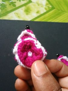 CROCHET HAIR CLIP MADE IN HOME