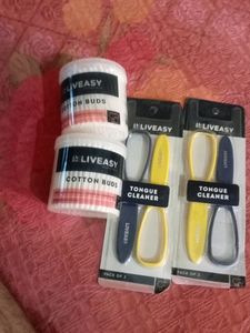 Liveasy Tongue Cleaner And Earbuds