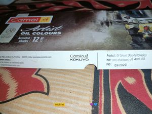 Oil Colours Brush And Palate Full Set