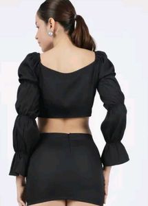 Chic Black Crop Top