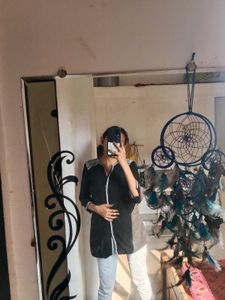 Black Shirt And Short Kurta
