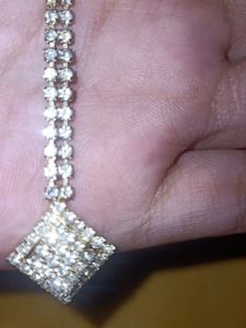 Sparkling Silver Maang Tikka