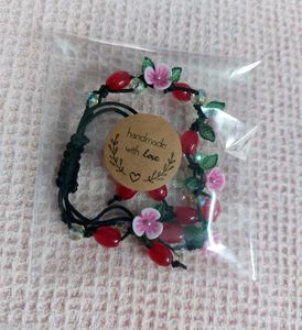 Wild Forest Flowers &amp; Berry Bracelet