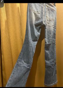 Distressed Flare Leg Jeans By Freakins