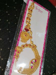 Pahadi Nath With Chain & Maangtika