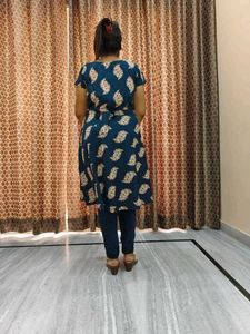 Stylish Blue Printed Kurta