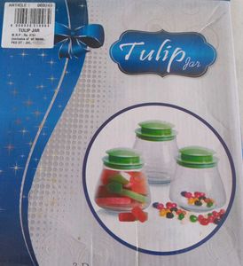 Tulip Jar (3pc) Blue Colour
