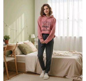 Pink Graphic Hoodie