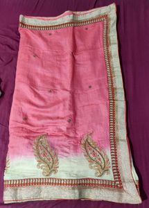 Jute Saree With Blouse New