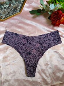 Animal Print Thong