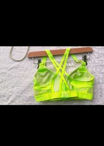 Neon Yellow Sports Bra