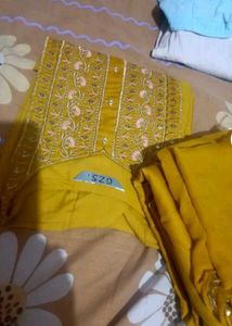 Elegant Mustard Yellow Kurti set with Dupatta