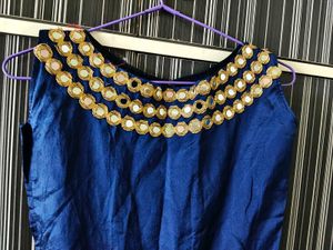 Elegant Blue Party Dress