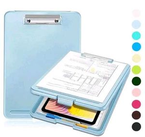 Light Blue Clipboard with Storage