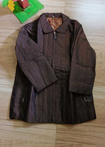 Brown Quilted Jacket Winter wear