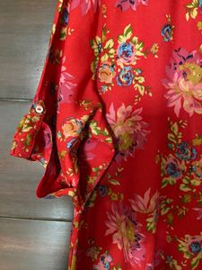 Red Floral Shirt Dress from Max(xl)